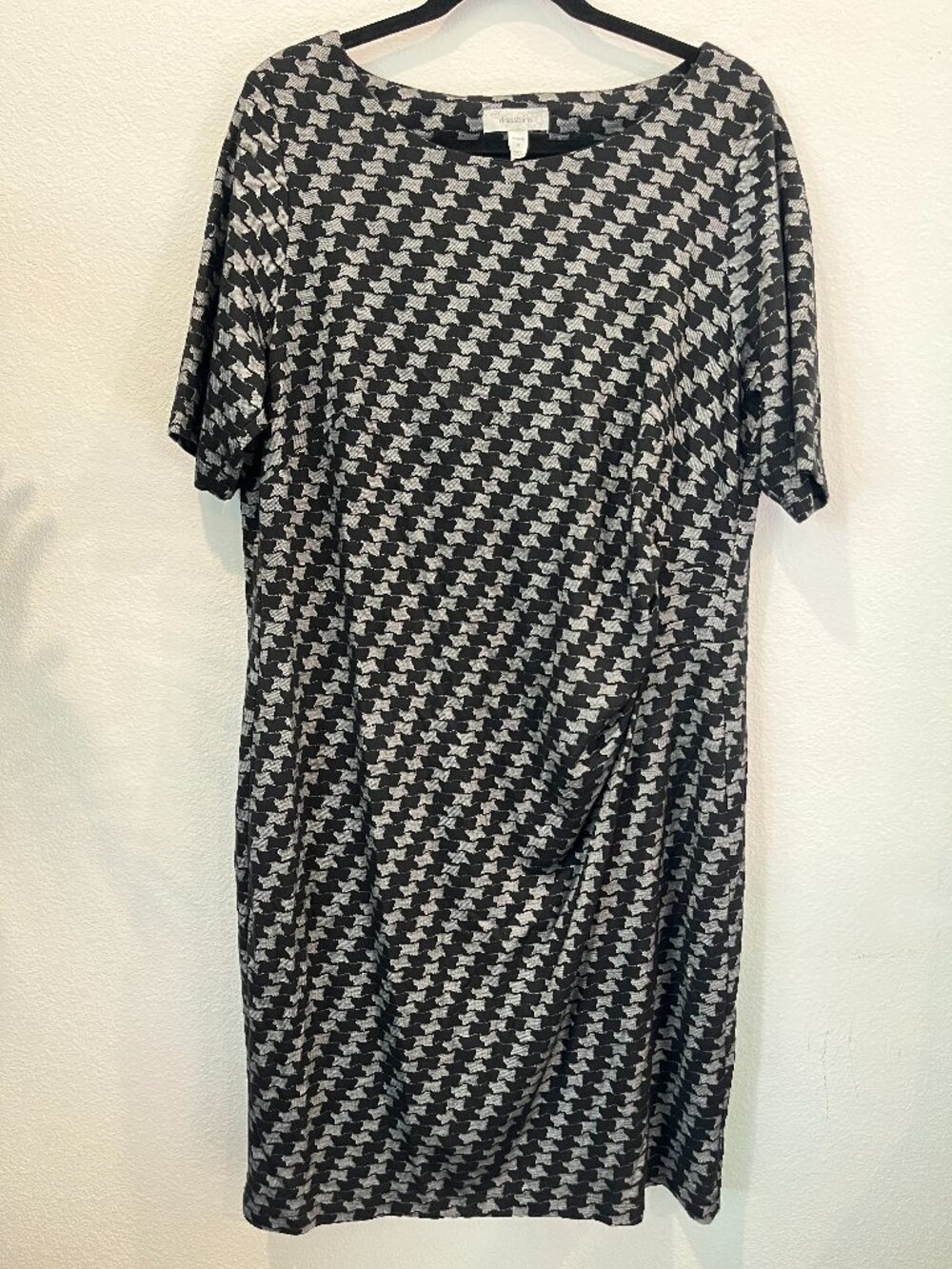 Dress Barn Dress 1X Black/Grey